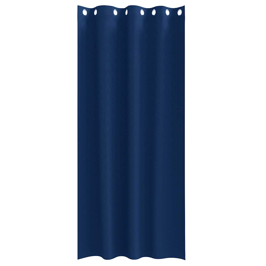 Tende Blackout con Anelli 2 pcs Blu Scuro 260 x 140 cm | homemem39