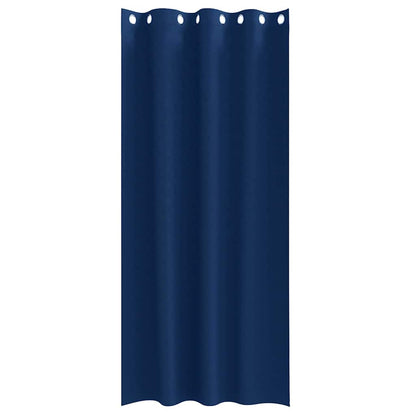 Tende Blackout con Anelli 2 pcs Blu Scuro 260 x 140 cm | homemem39