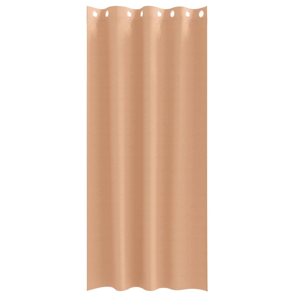 Tende Blackout con Anelli 2 pcs Marrone Chiaro 225 x 140 cm | homemem39