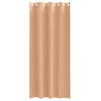 Tende Blackout con Anelli 2 pcs Marrone Chiaro 245 x 140 cm | homemem39