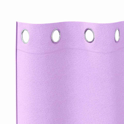 Tende Blackout con Anelli 2 pcs Viola 175 x 140 cm Poliestere | homemem39