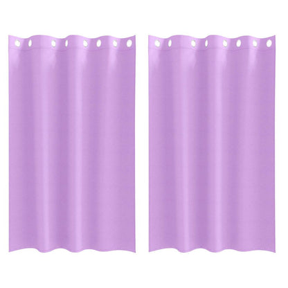 Tende Blackout con Anelli 2 pcs Viola 175 x 140 cm Poliestere | homemem39