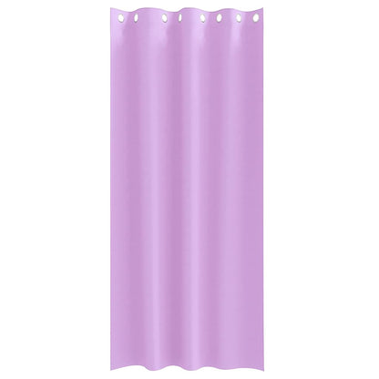 Tende Blackout con Anelli 2 pcs Viola 225 x 140 cm Poliestere