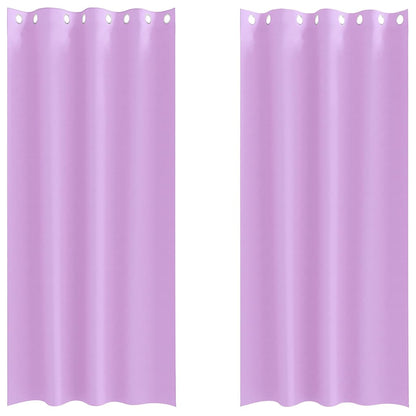Tende Blackout con Anelli 2 pcs Viola 245 x 140 cm Poliestere | homemem39