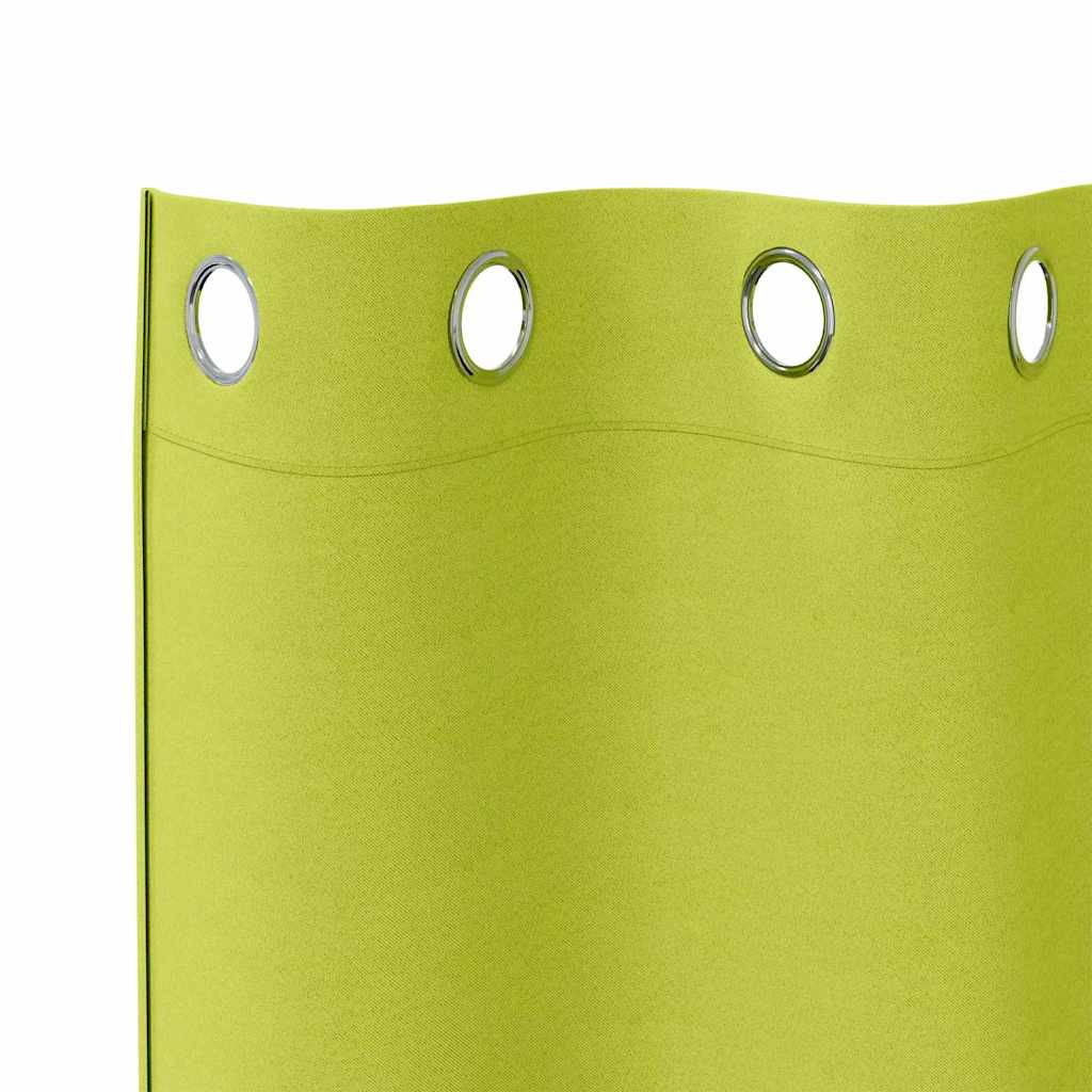 Tende Blackout con Anelli 2 pcs Verde 260 x 140 cm Poliestere | homemem39