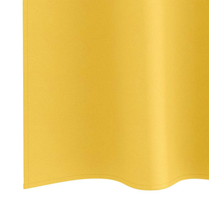 Tende Blackout con Anelli 2 pcs Giallo senape 245 x 140 cm | homemem39