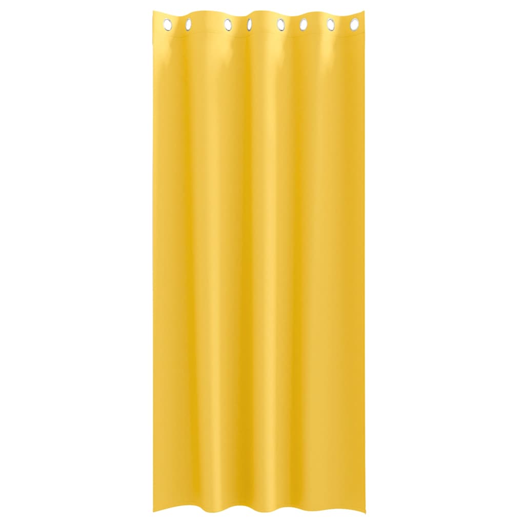 Tende Blackout con Anelli 2 pcs Giallo senape 260 x 140 cm | homemem39
