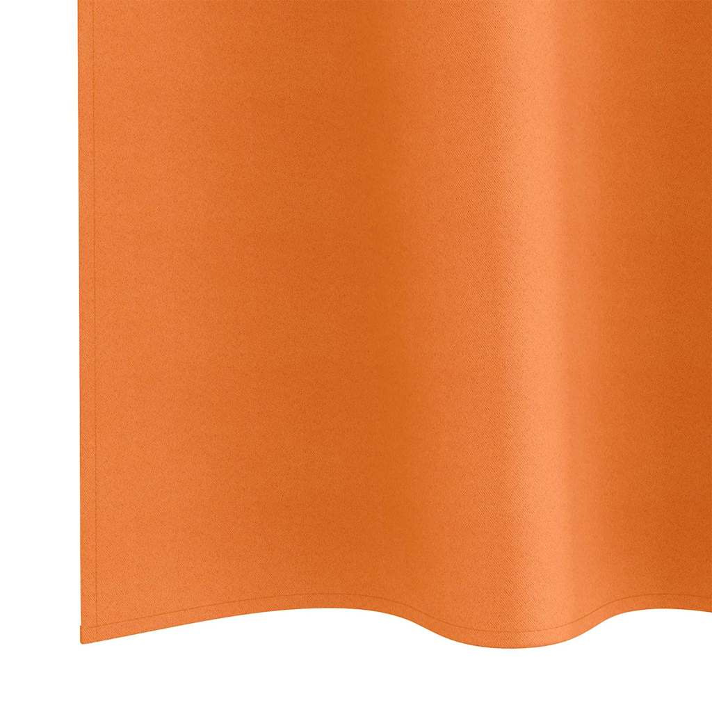 Tende Blackout con Anelli 2 pcs Arancione Vivo 175 x 140 cm | homemem39