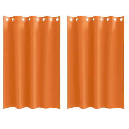 Tende Blackout con Anelli 2 pcs Arancione Vivo 175 x 140 cm | homemem39