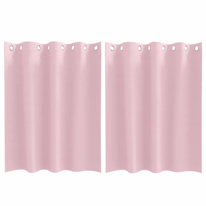 Tende Blackout con Anelli 2 pcs Rosa baby 140 x 140 cm | homemem39
