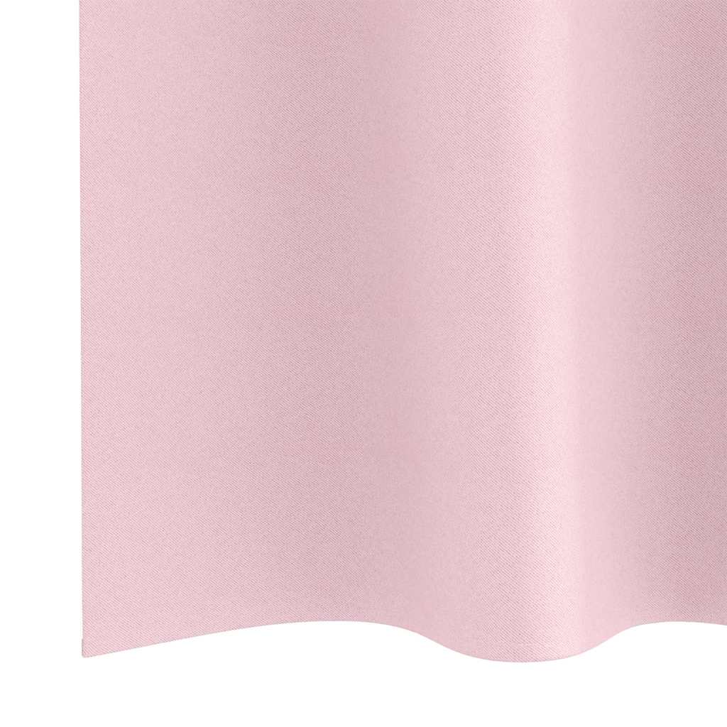 Tende Blackout con Anelli 2 pcs Rosa baby 225 x 140 cm | homemem39