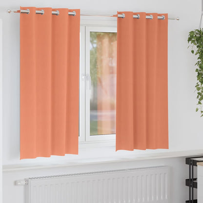 Tende Blackout con Anelli 2 pcs Terracotta 175 x 140 cm | homemem39