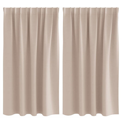 Tende Blackout con Anelli 2 pcs Talpa 140 x 140 cm Poliestere | homemem39
