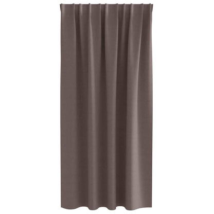 Tende Blackout con Anelli 2 pcs Marrone Scuro 175 x 140 cm | homemem39