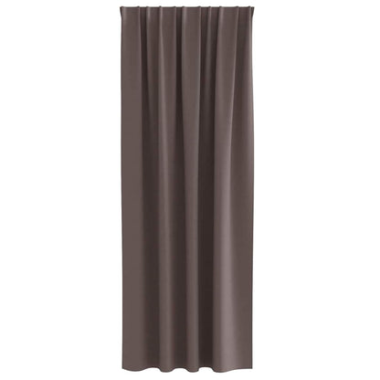 Tende Blackout con Anelli 2 pcs Marrone Scuro 260 x 140 cm | homemem39