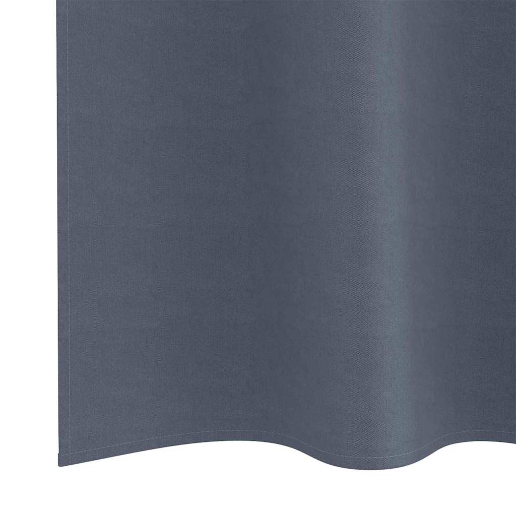 Tende Blackout con Anelli 2 pcs Antracite 260 x 140 cm | homemem39