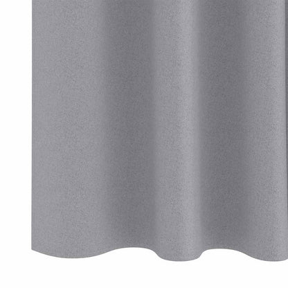 Tende Blackout con Anelli 2 pcs Grigio chiaro 245 x 140 cm | homemem39
