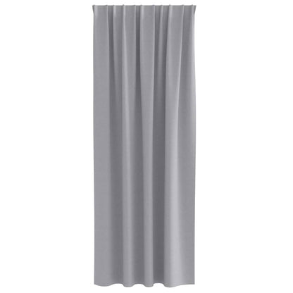 Tende Blackout con Anelli 2 pcs Grigio chiaro 245 x 140 cm | homemem39