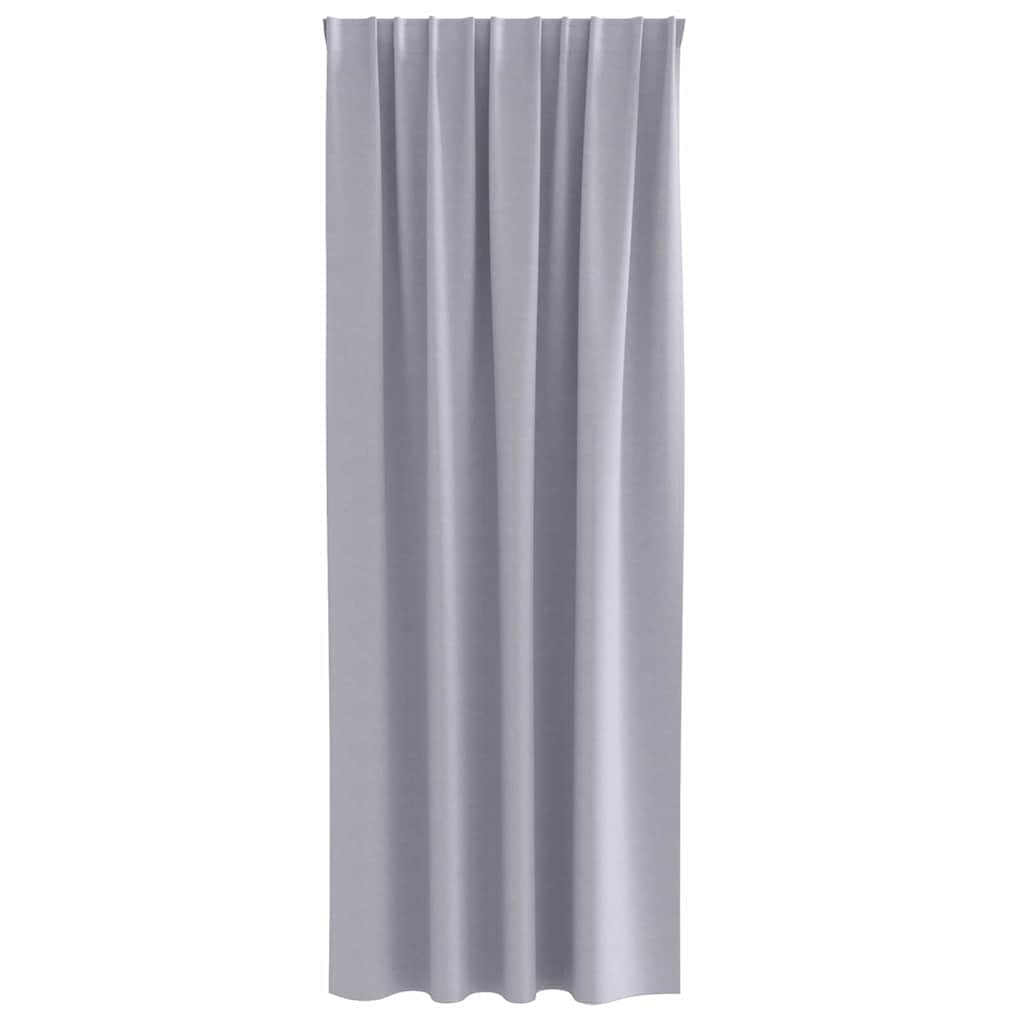 Tende Blackout con Anelli 2 pcs Grigio Metallico 260 x 140 cm | homemem39