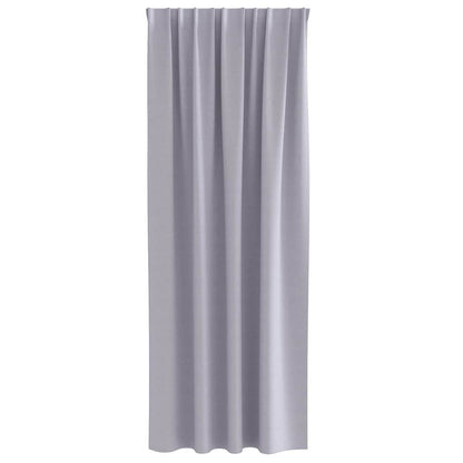 Tende Blackout con Anelli 2 pcs Grigio Metallico 260 x 140 cm | homemem39