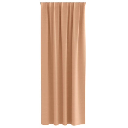 Tende Blackout con Anelli 2 pcs Marrone Chiaro 245 x 140 cm | homemem39
