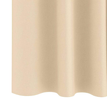 Tende Blackout con Anelli 2 pcs Crema 175 x 140 cm Poliestere | homemem39