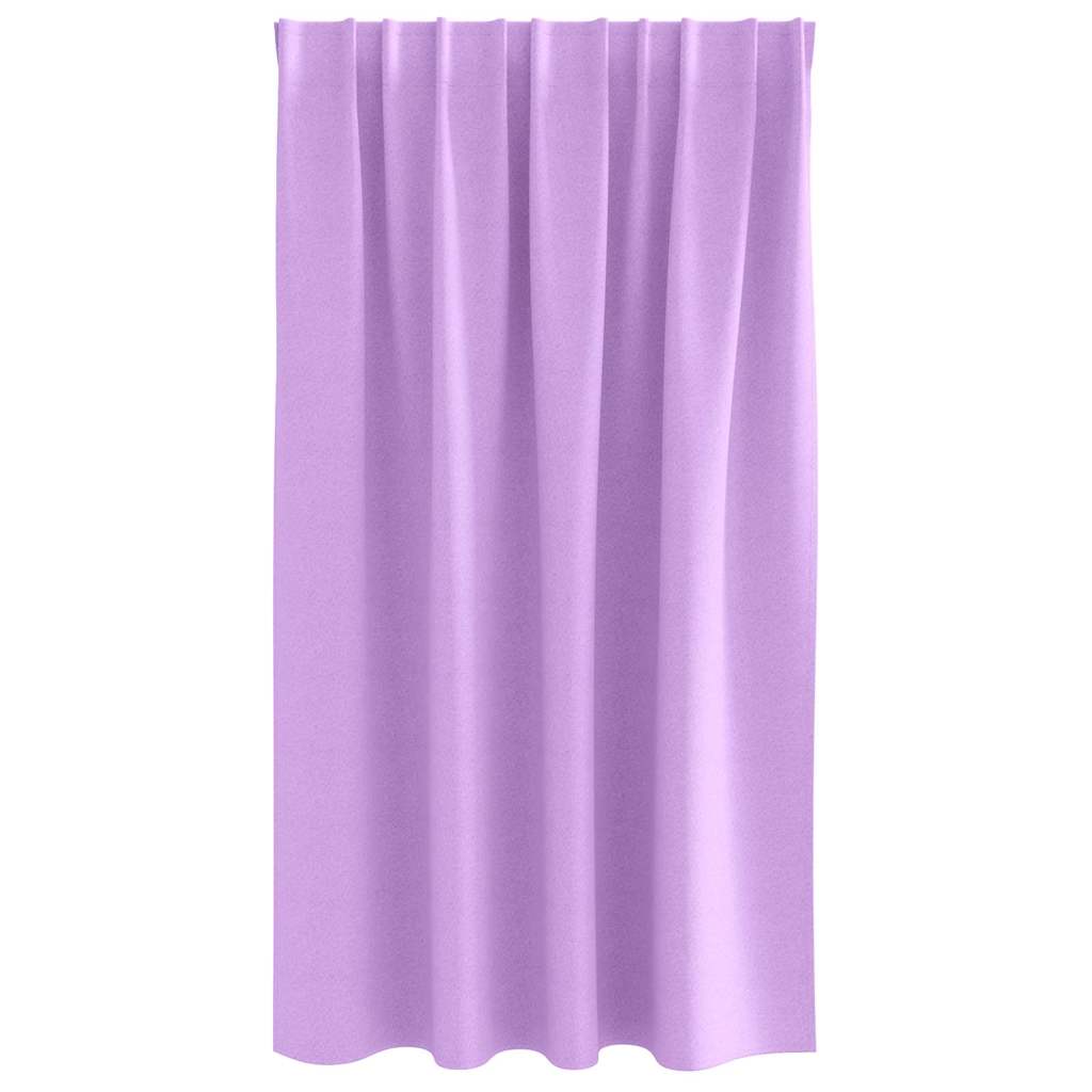 Tende Blackout con Anelli 2 pcs Viola 140 x 140 cm Poliestere | homemem39