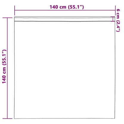Tende Blackout con Anelli 2 pcs Viola 140 x 140 cm Poliestere | homemem39