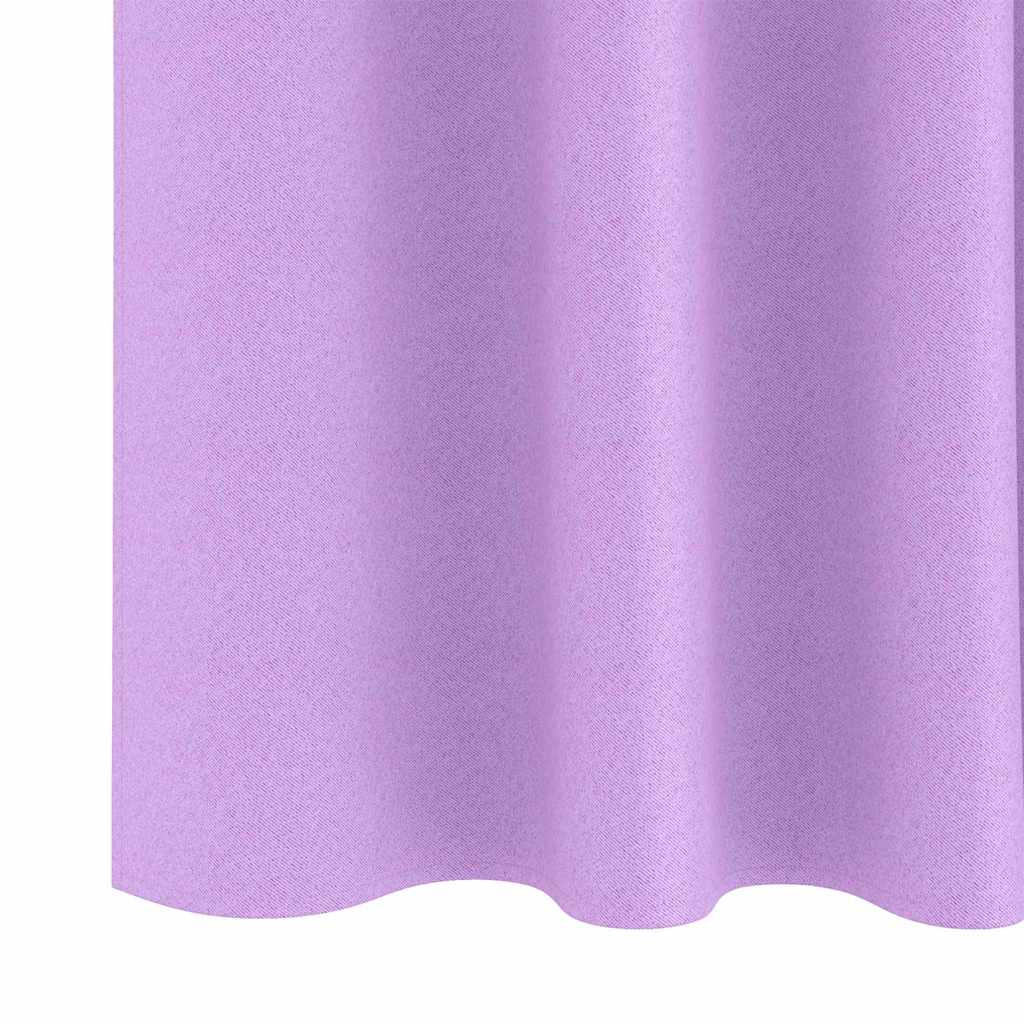 Tende Blackout con Anelli 2 pcs Viola 175 x 140 cm Poliestere | homemem39
