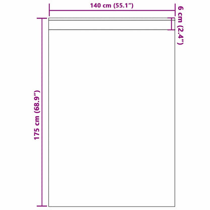 Tende Blackout con Anelli 2 pcs Viola 175 x 140 cm Poliestere | homemem39