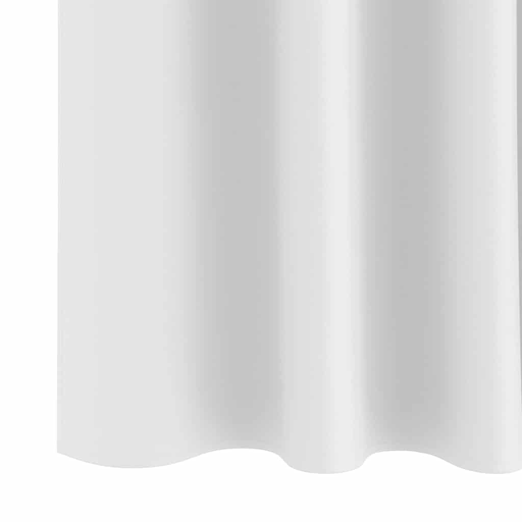 Tende Blackout con Anelli 2 pcs Bianco Puro 225 x 140 cm | homemem39
