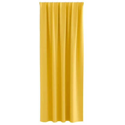 Tende Blackout con Anelli 2 pcs Giallo senape 225 x 140 cm | homemem39