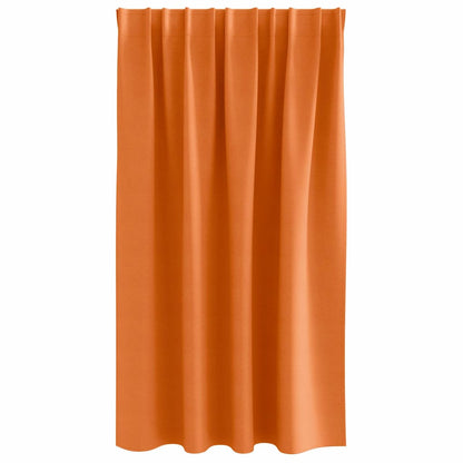 Tende Blackout con Anelli 2 pcs Arancione Vivo 140 x 140 cm | homemem39