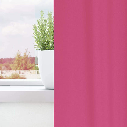 Tende Blackout con Anelli 2 pcs Rosa Vivo 140 x 140 cm