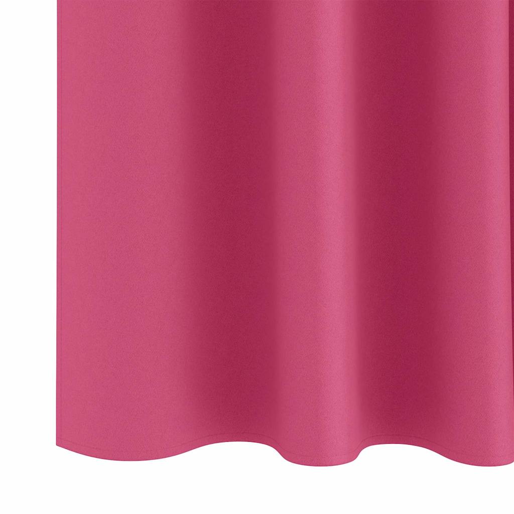 Tende Blackout con Anelli 2 pcs Rosa Vivo 175 x 140 cm | homemem39