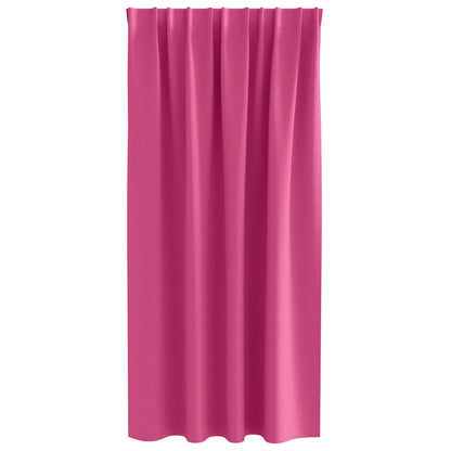Tende Blackout con Anelli 2 pcs Rosa Vivo 175 x 140 cm | homemem39