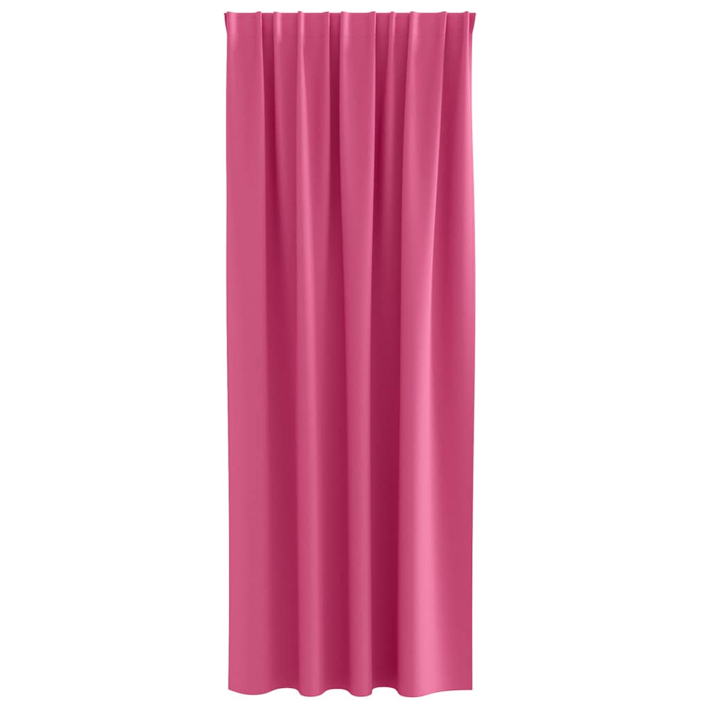Tende Blackout con Anelli 2 pcs Rosa Vivo 245 x 140 cm