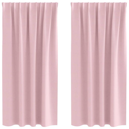 Tende Blackout con Anelli 2 pcs Rosa baby 175 x 140 cm | homemem39