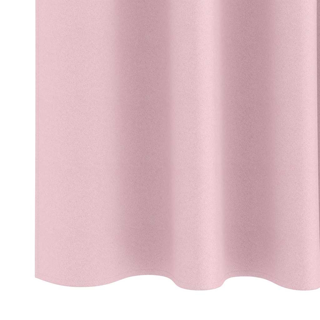 Tende Blackout con Anelli 2 pcs Rosa baby 225 x 140 cm | homemem39