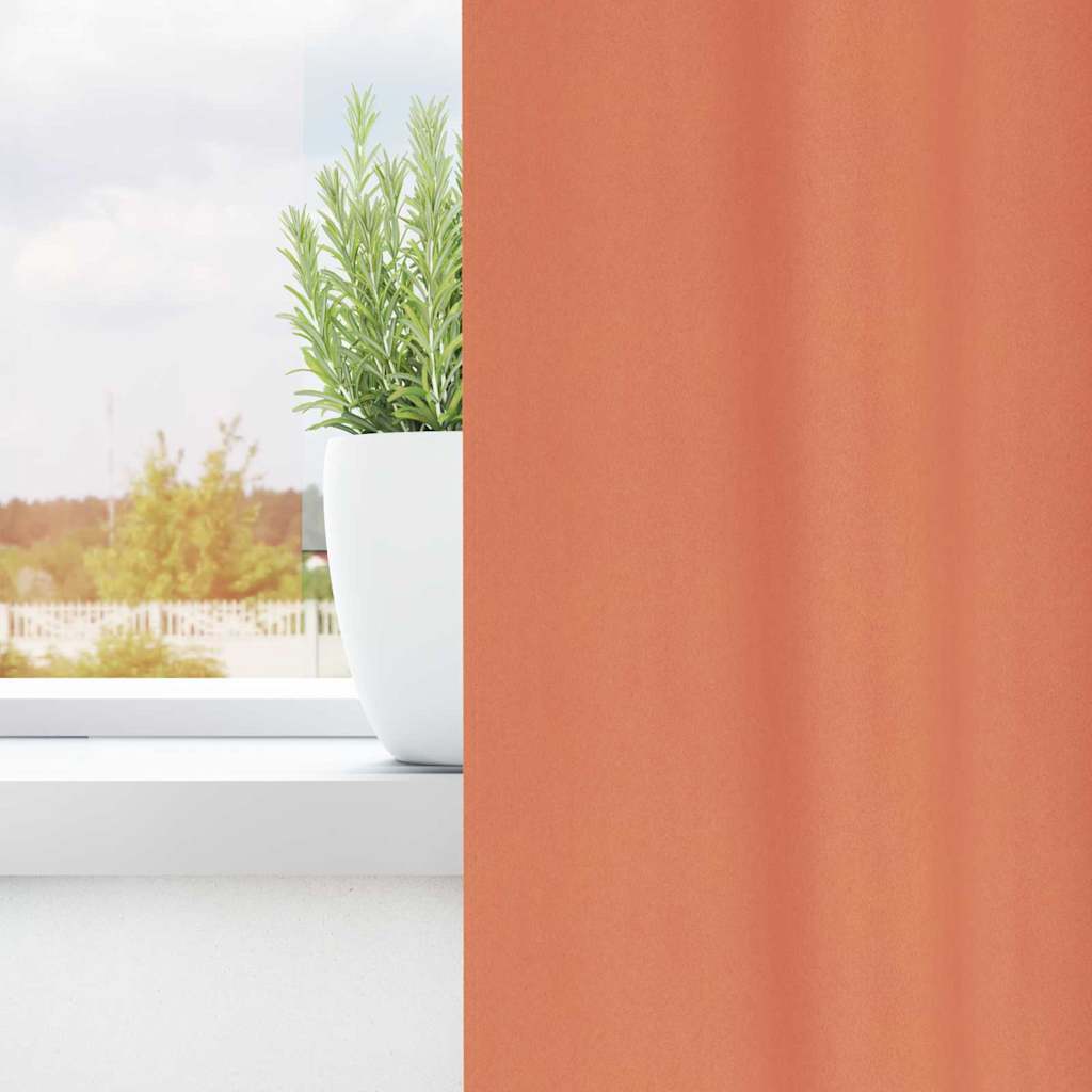 Tende Blackout con Anelli 2 pcs Terracotta 175 x 140 cm | homemem39