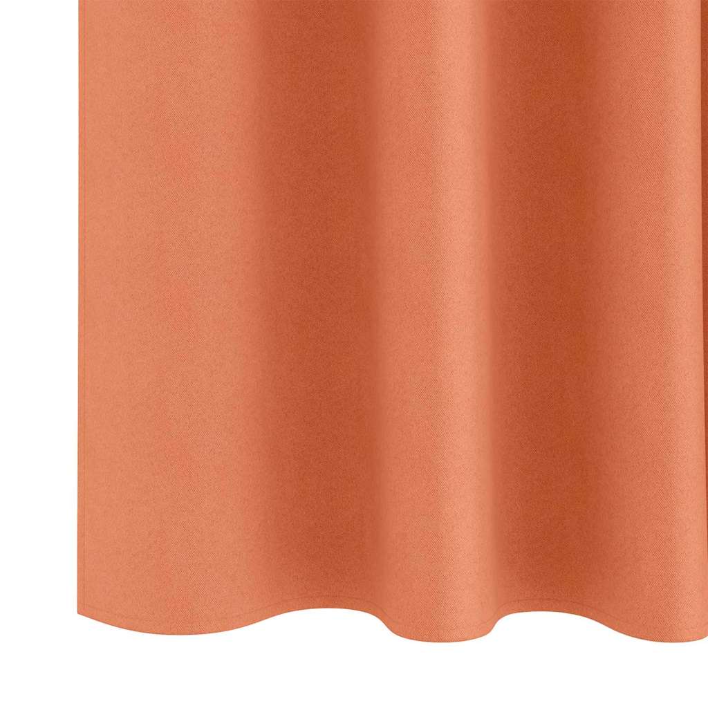 Tende Blackout con Anelli 2 pcs Terracotta 225 x 140 cm | homemem39