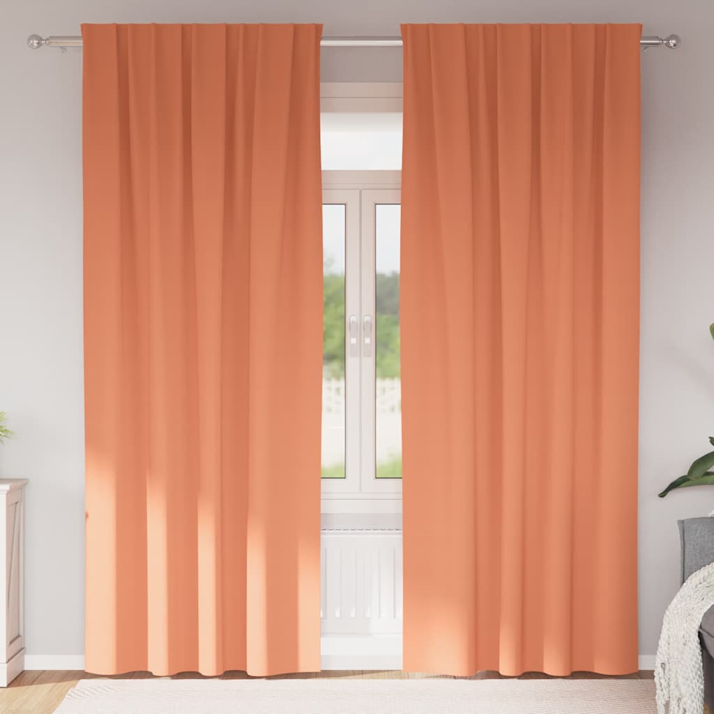 Tende Blackout con Anelli 2 pcs Terracotta 245 x 140 cm | homemem39
