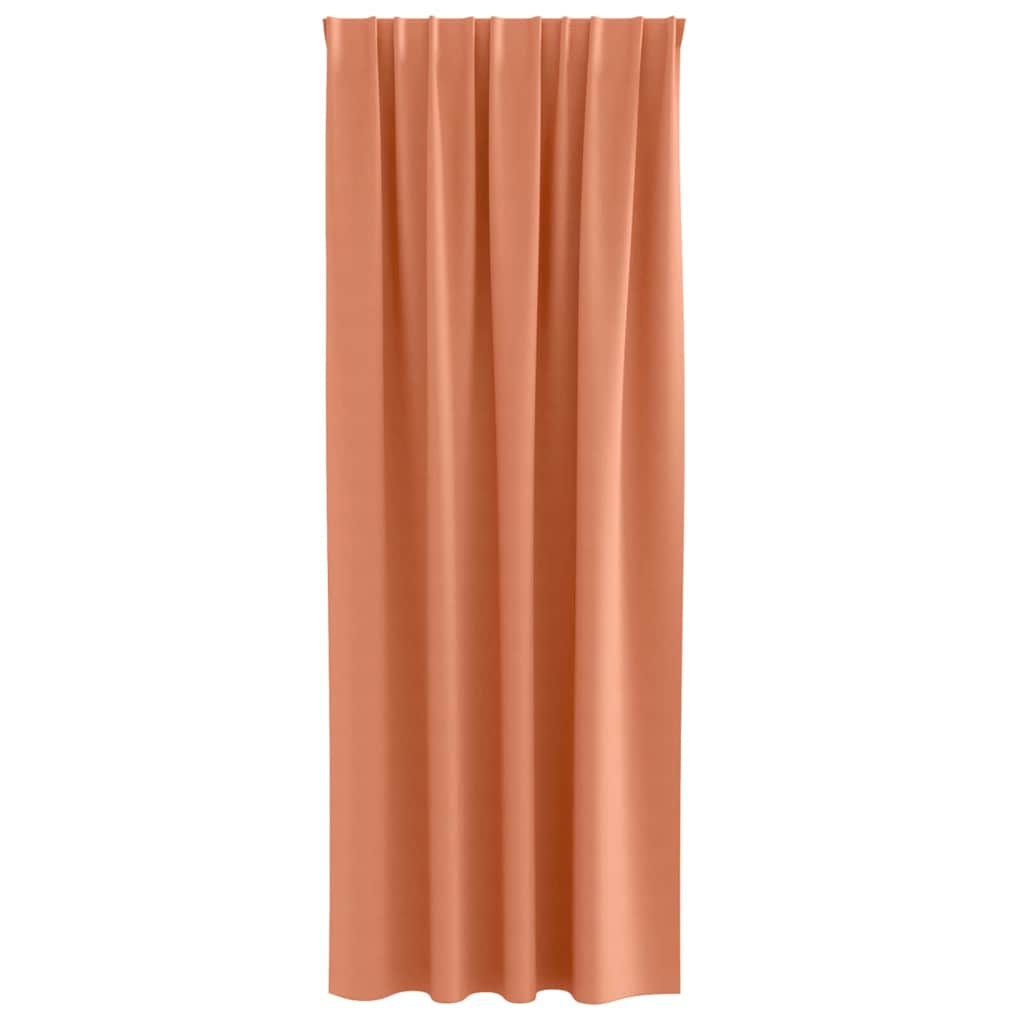 Tende Blackout con Anelli 2 pcs Terracotta 260 x 140 cm | homemem39