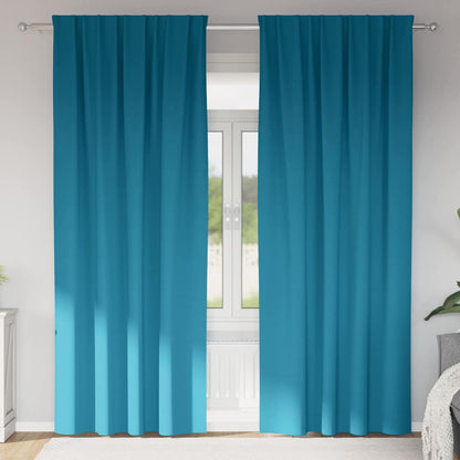 Tende Blackout con Anelli 2 pcs Turchese 245 x 140 cm | homemem39