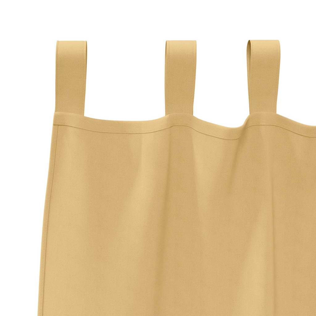 Tende Blackout con Anelli 2 pcs Beige 175 x 140 cm Poliestere | homemem39