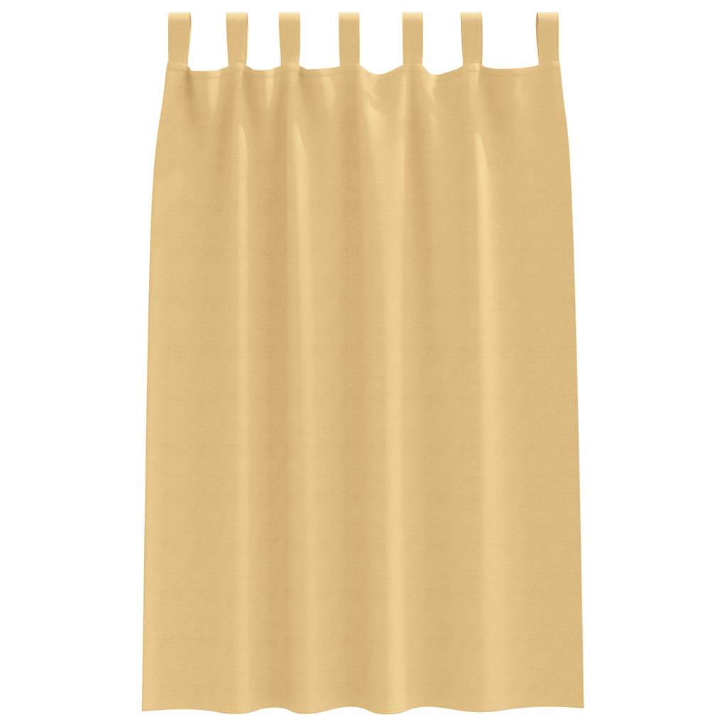 Tende Blackout con Anelli 2 pcs Beige 175 x 140 cm Poliestere | homemem39