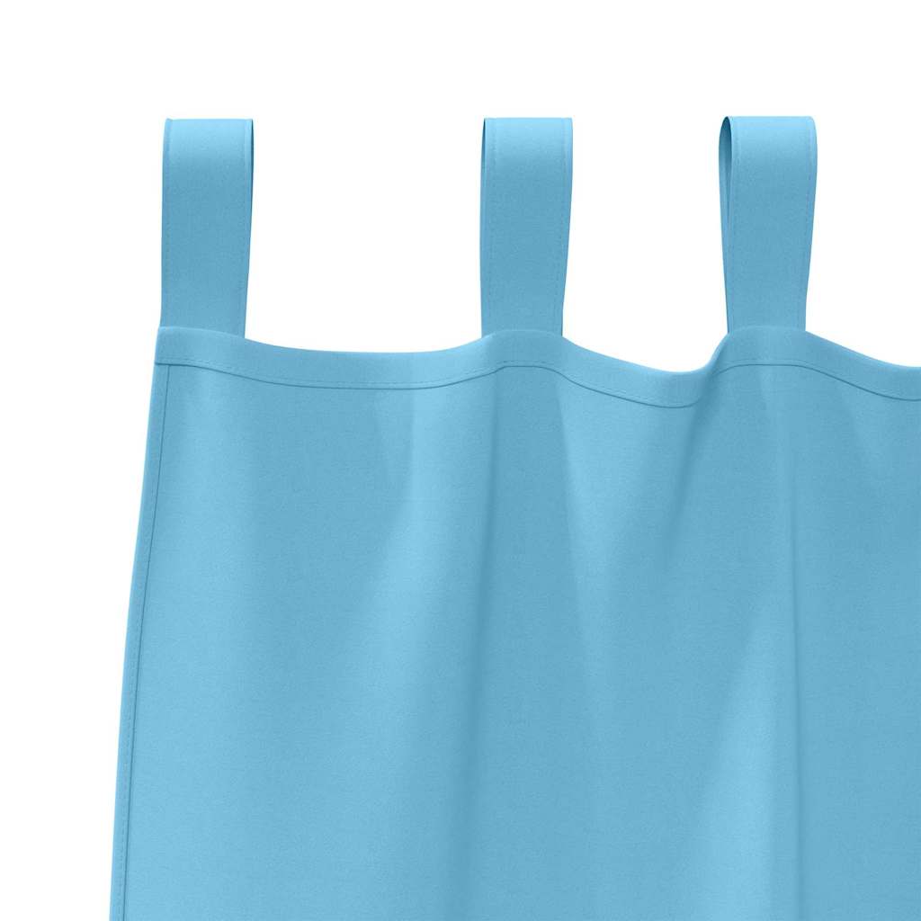 Tende Blackout con Anelli 2 pcs Blu Chiaro 140 x 140 cm | homemem39