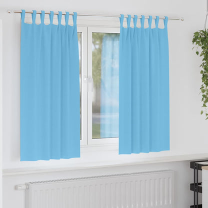 Tende Blackout con Anelli 2 pcs Blu Chiaro 175 x 140 cm | homemem39