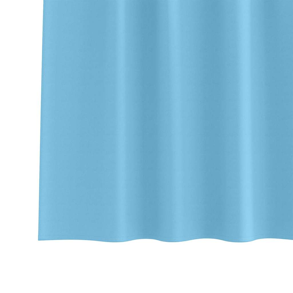 Tende Blackout con Anelli 2 pcs Blu Chiaro 260 x 140 cm | homemem39