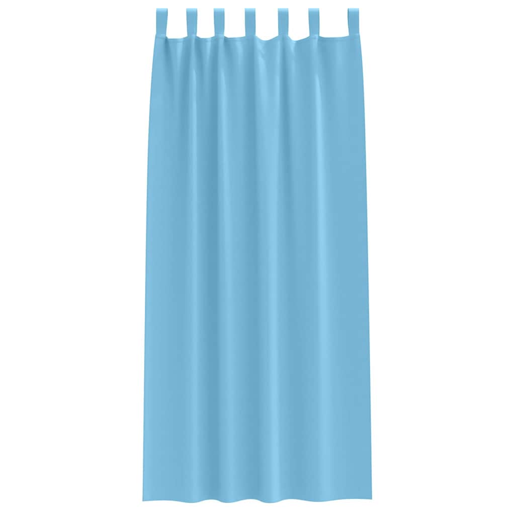 Tende Blackout con Anelli 2 pcs Blu Chiaro 260 x 140 cm | homemem39